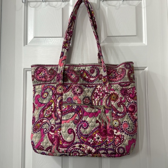 Vera Bradley plaid and paisley large tote - Picture 3 of 10